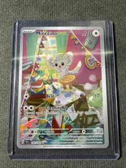 Minccino 182/162 Pokemon TCG Temporal Forces Illustration Rare - Image 1