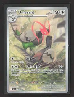 Pokemon Black Bolt Unfezant - 150/086 illustration rare #150 - Image 1