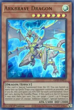 Arkbrave Dragon - GFTP-EN072 - NM/VLP - Ultra Rare - 1st ed - Yugioh - Image 1