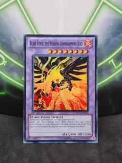 Yugioh Blaze Fenix, the Burning Bombardment Bird PRC1-EN012 Super Rare 1st Ed NM - Image 1
