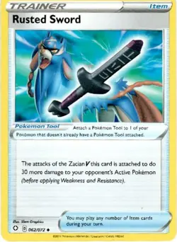 Rusted Sword 062/072 - Uncommon - Shining Fates Pokemon Card - Image 1