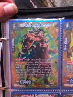 DRAGON BALL SUPER CARD GAME SS3 BROLY, SAIYAN BERSERKER BT7-127 ISR NEAR MINT - Image 1