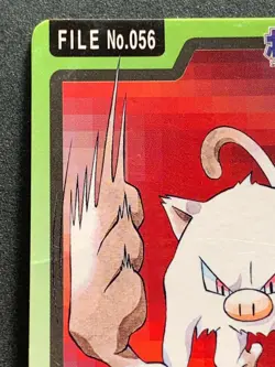 Mankey NO.056 Carddass Pokemon card Japanese BANDAI Nintendo 1997 RARE - Image 2