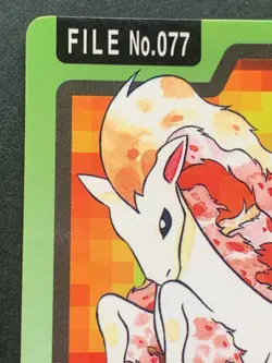 Pokemon card Carddass Ponyta NO.077 Pokemon TCG 1997 Japanese BANDAI Nintendo - Image 2
