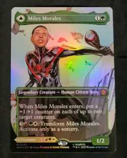 MTG - Miles Morales Ultimate Spider-Man (SPM - 0234 - Borderless Foil) - Mythic - Image 1