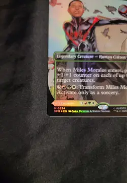 MTG - Miles Morales Ultimate Spider-Man (SPM - 0234 - Borderless Foil) - Mythic - Image 4