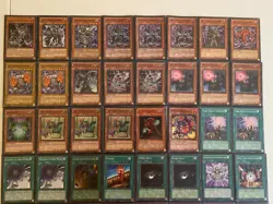 YUGIOH Dark World Fabled Deck Complete 40 - Cards with BRAND NEW SLEEVES - Image 3