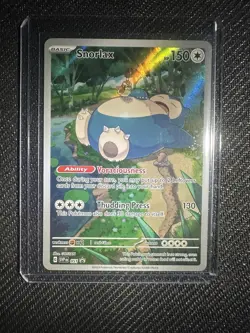Pokemon TCG Scarlet & Violet Snorlax 051 Promo Card Full Art Holo NM - Image 1