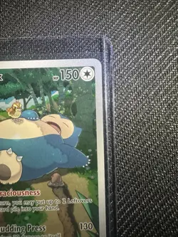 Pokemon TCG Scarlet & Violet Snorlax 051 Promo Card Full Art Holo NM - Image 3