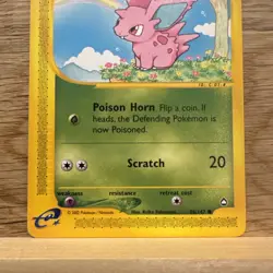 Pokemon Nidoran TCG Aquapolis Card 96/147 Regular NM Vintage - Image 3