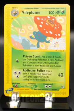 Pokemon TCG Card - Vileplume 43/147 Aquapolis Rare - Image 1