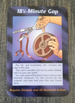 18 1/2-Minute Gap INWO Illuminati New World Order Card Game Unlimited Rare - Image 1