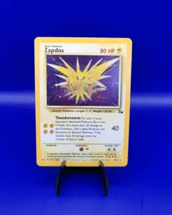 Zapdos 15/62 Holo Rare Fossil Set Pokemon Card TCG WOTC Unlimited 1999 Near Mint - Image 1