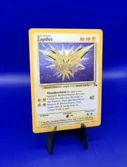 Zapdos 15/62 Holo Rare Fossil Set Pokemon Card TCG WOTC Unlimited 1999 Near Mint - Image 2