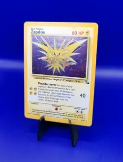 Zapdos 15/62 Holo Rare Fossil Set Pokemon Card TCG WOTC Unlimited 1999 Near Mint - Image 3