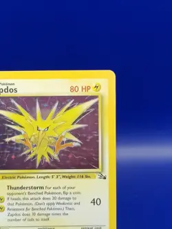 Zapdos 15/62 Holo Rare Fossil Set Pokemon Card TCG WOTC Unlimited 1999 Near Mint - Image 5