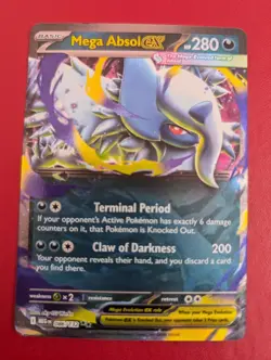 Mega Absol ex 086/132 Pokemon Card Mega Evolution Near Mint - Image 1