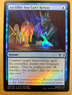 MTG 1x FOIL An Offer You Can't Refuse # 51 Streets of New Capenna Magic x1 NM - Image 1