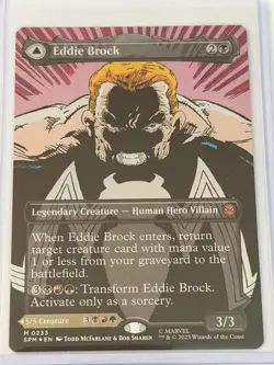 Eddie Brock // Venom, Lethal Protector Borderless Marvel's Spider-Man Foil 233 - Image 1