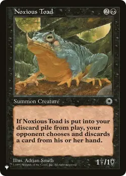 Noxious Toad MTG NM The List Reprints - Image 1