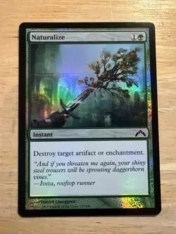 Magic The Gathering NATURALIZE #127/ 249 Gatecrash 2013 Foil Green - Image 1