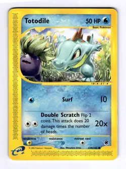 Totodile (134) Expedition #134 (2002) Common HP Pokemon - Image 1