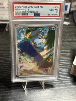 Pokemon TCG S&V: White Flare - Oshawott 105/086 IR - English - PSA 10 - Image 1