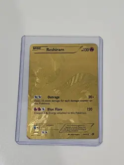 114/113 Reshiram Legendary Treasures Gold Full Art - NM Pokemon TCG - Image 1