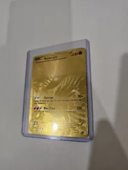 114/113 Reshiram Legendary Treasures Gold Full Art - NM Pokemon TCG - Image 2