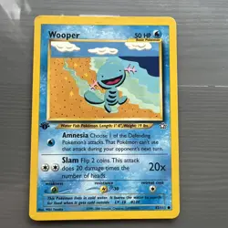 Pokemon TCG Wooper Neo Genesis 82/111 1st Edition - Image 1