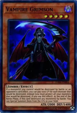 1 x Vampire Grimson - DASA-EN004 - Super Rare - Unlimited Near Mint, English - Image 1