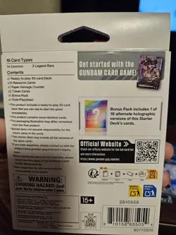 Gundam Card Game Starter Deck Iron Bloom ST05 - English, No promo card w/ extras - Image 5