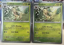Pokemon Prismatic Evolutions TCG Holo & Reverse Holo Card - Leafeon (005/131) - Image 1