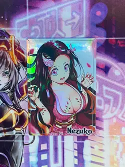 Nezuko Sexy Goddess Waifu Card Doujin Anime Field Center Demon Slayer - Image 1