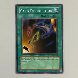 CARD DESTRUCTION YU-GI-OH CARD YUGIOH TRADING CARD GAME TCG MAGIC 1996 - Image 1