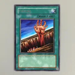 FISSURE YU-GI-OH MAGIC CARD YUGIOH TRADING CARD GAME TCG 1996 - Image 1