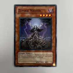 ZOMBIE MASTER YU-GI-OH CARD YUGIOH TRADING CARD GAME TCG 1ST EDITION 1996 - Image 1