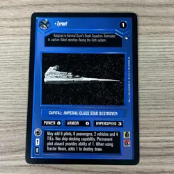 STAR WARS TYRANT HOTH STAR DESTROYER DECIPHER COLLECTABLE TRADING CARD GAME CCG - Image 2