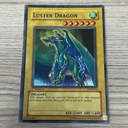YU-GI-OH! LUSTER DRAGON 1ST EDITION LOD-050 1996 TCG CARD GAME YUGIOH - Image 1