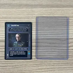 STAR WARS GRAND MOFF TARKIN LIMITED DECIPHER COLLECTABLE TRADING CARD GAME BLACK - Image 1