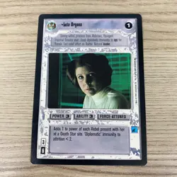 STAR WARS LEIA ORGANA LIMITED DECIPHER COLLECTABLE TRADING CARD GAME BLACK - Image 2