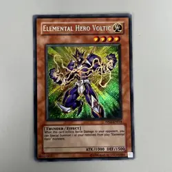 ELEMENTAL HERO VOLTIC CARD YU-GI-OH YUGIOH TRADING CARD GAME 1ST EDITION 1996 - Image 1