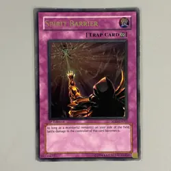 SPIRIT BARRIER TRAP YU-GI-OH CARD YUGIOH TRADING CARD GAME TCG 1ST EDITION 1996 - Image 1