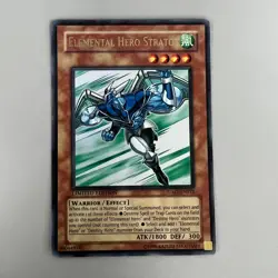 ELEMENTAL HERO STRATOS CARD YU-GI-OH YUGIOH TRADING CARD GAME LIMITED EDITION - Image 1