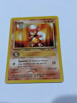 Pokemon Card Magby 23/111 Rare Neo Genesis Set WOTC LP EXCELLENT - Image 1
