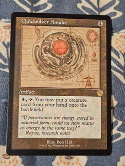 Quicksilver Amulet (Retro Schematic) Near Mint Magic the Gathering MTG - Image 1