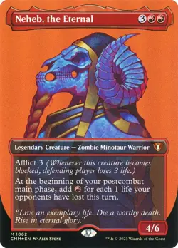 Neheb, the Eternal - Textured Foil CMM - NM - Mythic Rare - MTG - Image 1