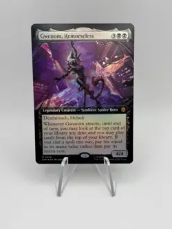 2025 Magic MTG Marvel's Spider-Man Gwenom, Remorseless Foil M0256 Extended Art - Image 1