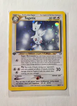 Pokemon Togetic Neo Genesis (1st) First Edition 16/111 Holo Excellent Condition - Image 1