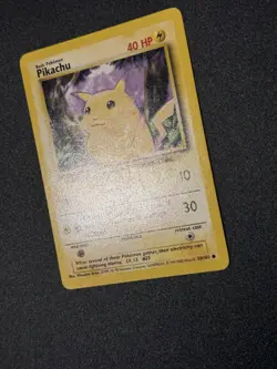 Pokemon Base Set 58/102 Pikachu 1999-2000 UK 4th Print LP - Image 3